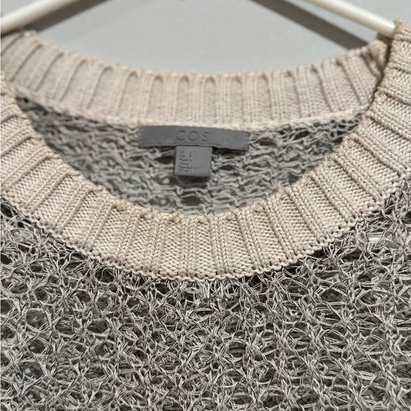 COS Men's Textured Gray Sweater - Picture 3 of 6